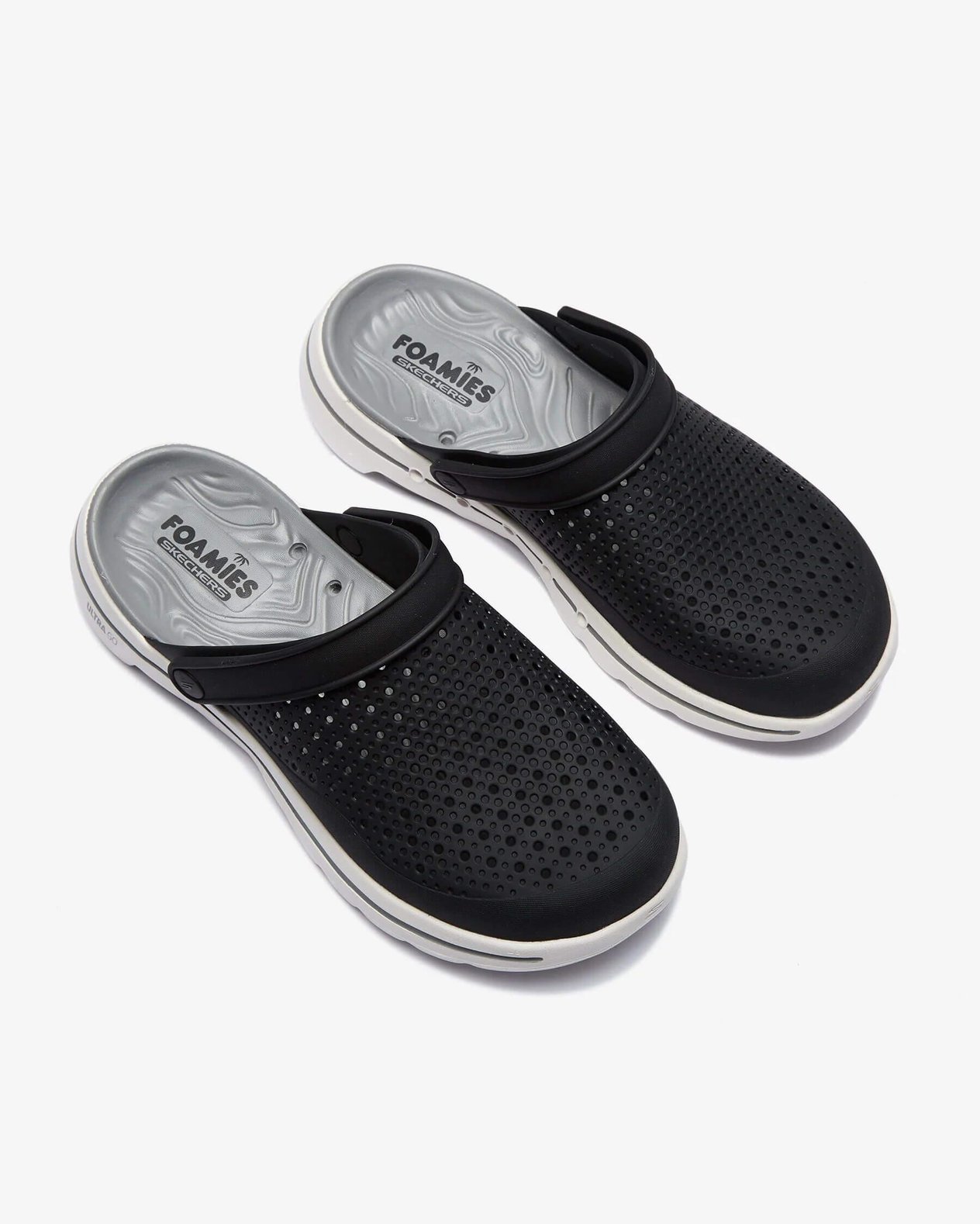 Skechers Go Walk 5 - Astonished 243002 BKGY Erkek Terlik- Siyah