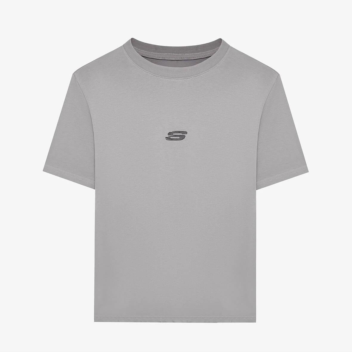 Skechers M Graphic Tee Light Weight Regular T-Shirt S242138-035 Erkek T-Shirt - Gri