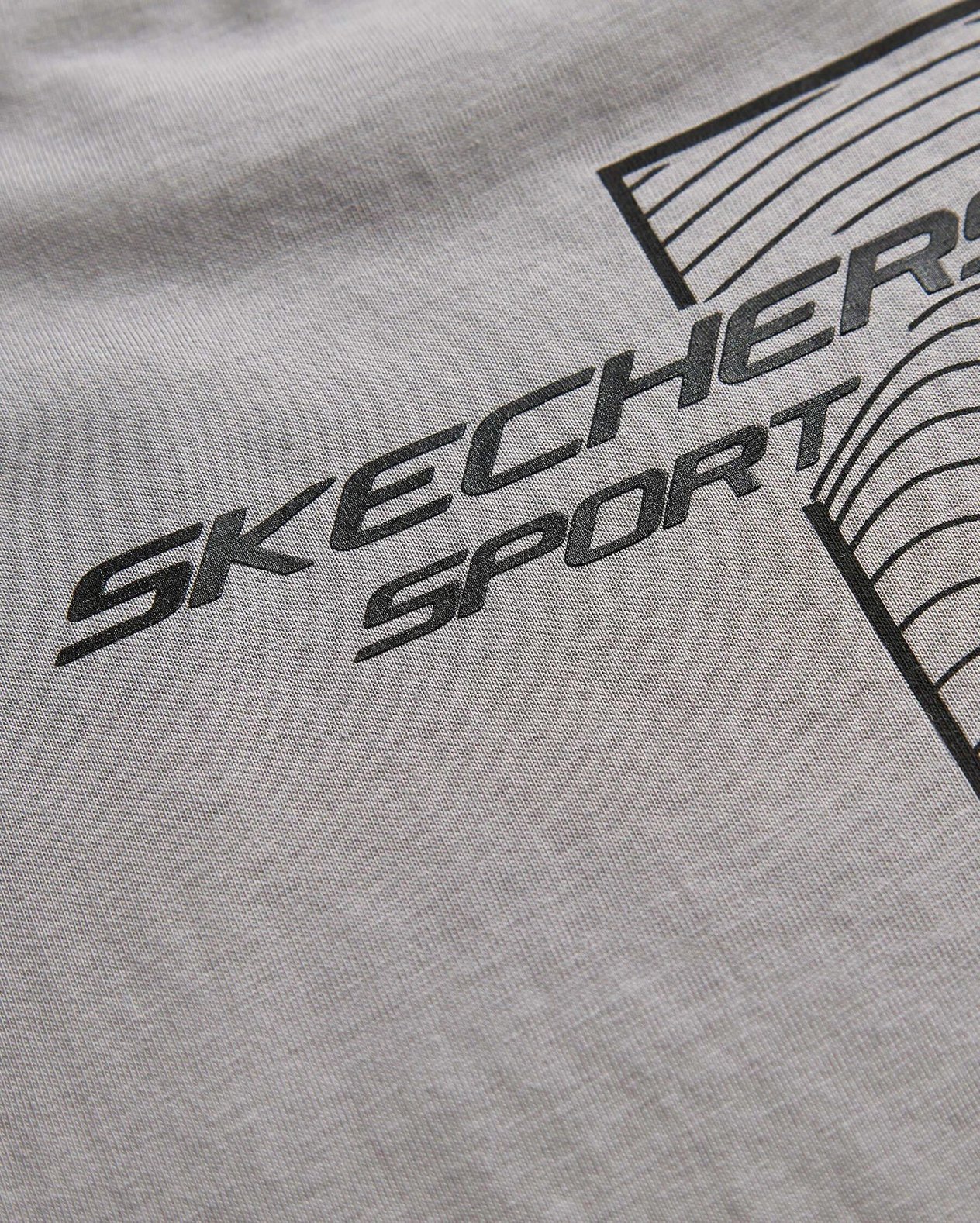 Skechers M Graphic Tee Light Weight Regular T-Shirt S242138-035 Erkek T-Shirt - Gri