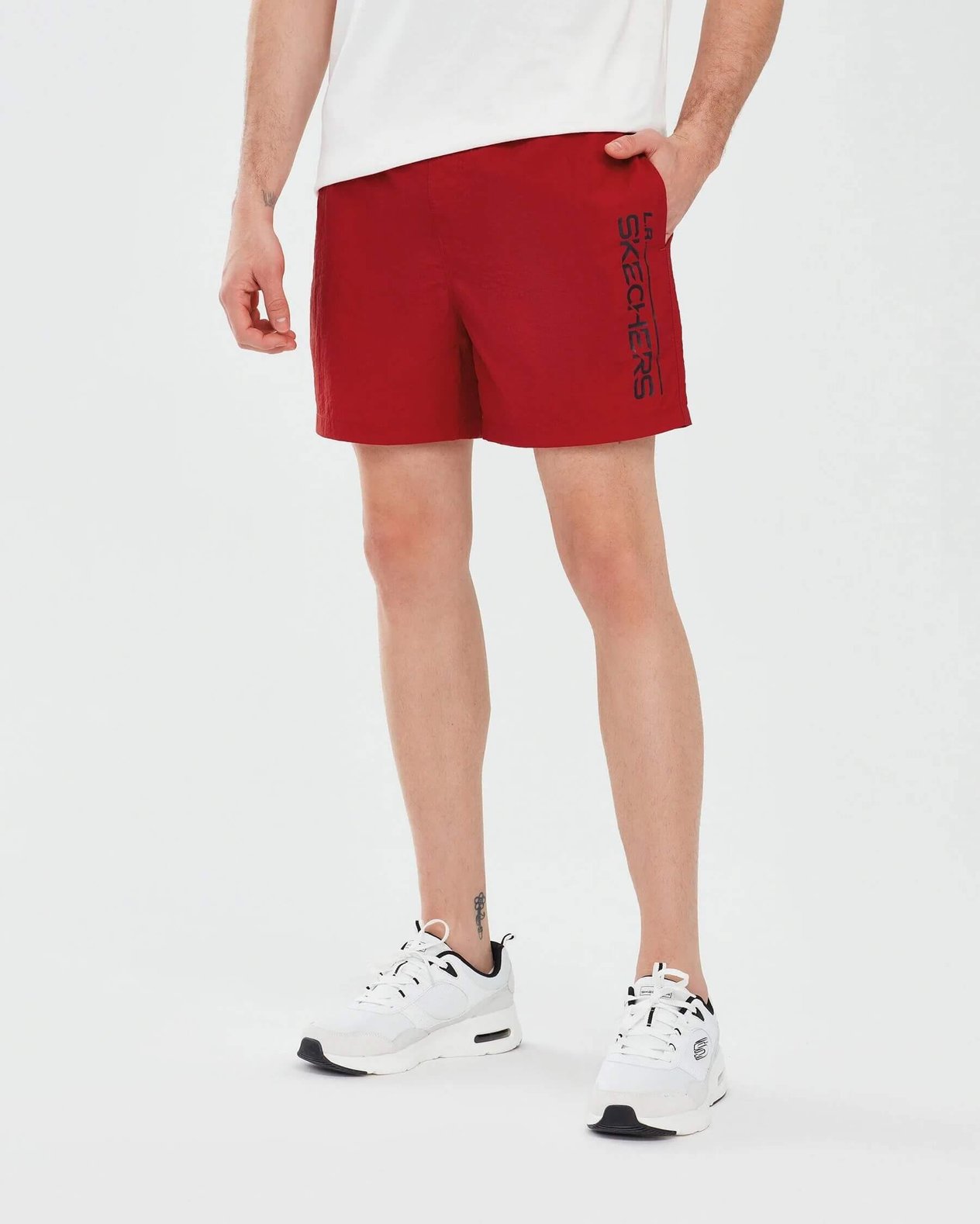 Skechers M Swimwear 5 Inch Swimshort S241138-600 Erkek Deniz Şortu - Kırmızı