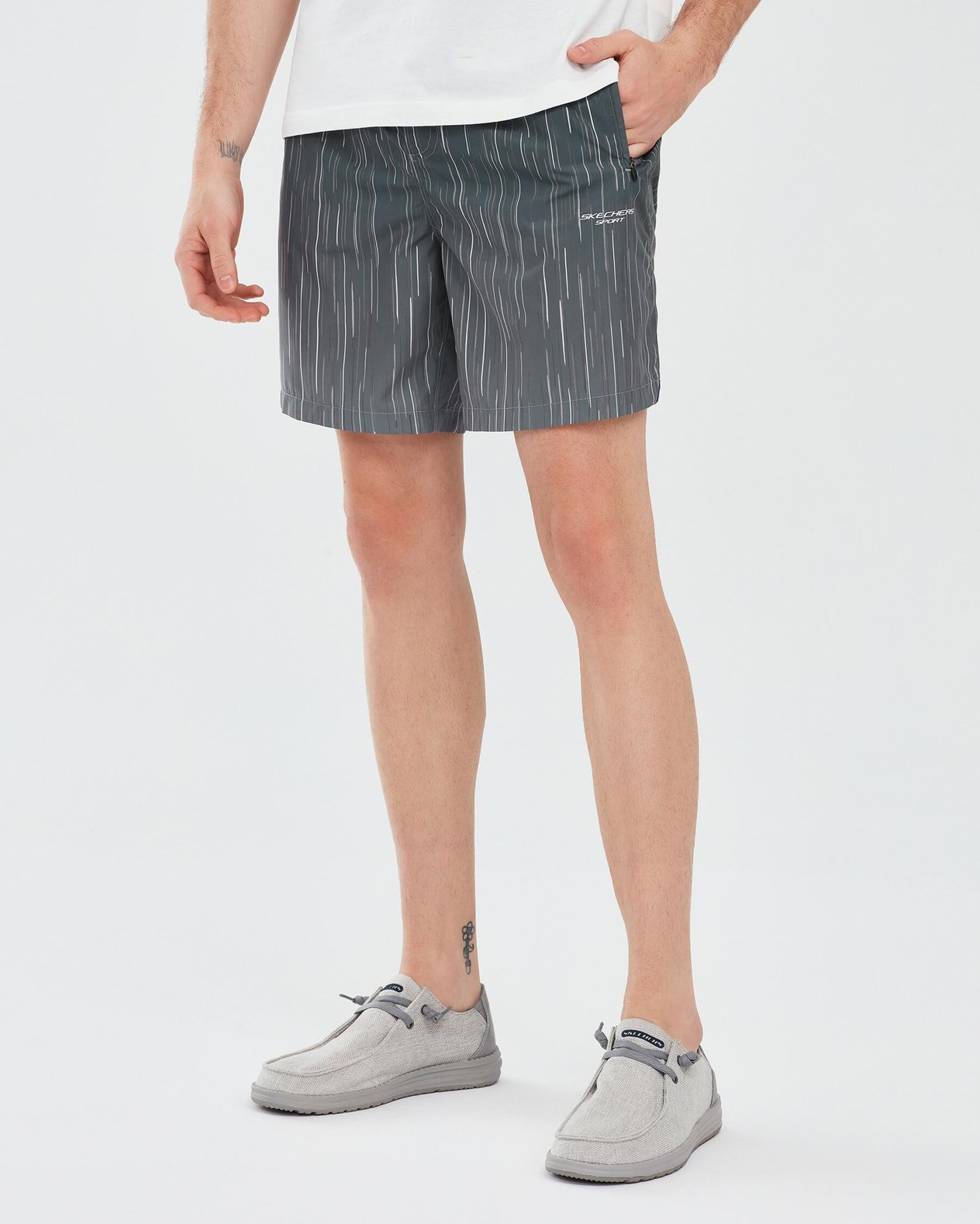 Skechers M Swimwear 7 Inch Swimshort S241141-001 Erkek Deniz Şortu - Haki