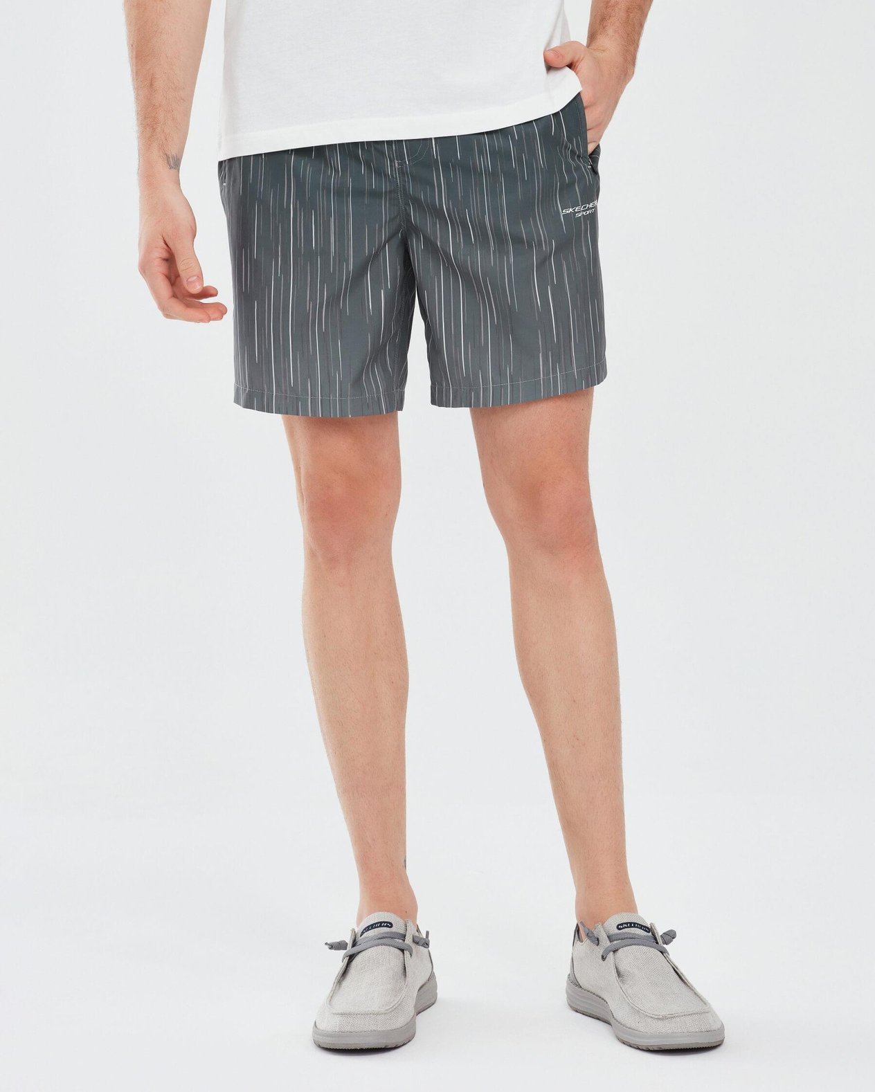 Skechers M Swimwear 7 Inch Swimshort S241141-001 Erkek Deniz Şortu - Haki