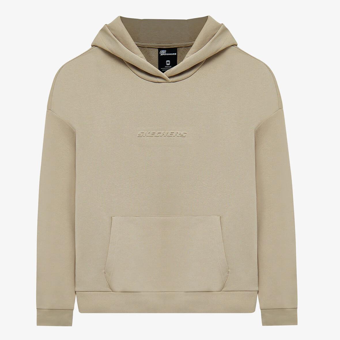 Skechers W Essential Hoodie Sweatshirt S242111-013 Kadın Sweatshirt - Bej