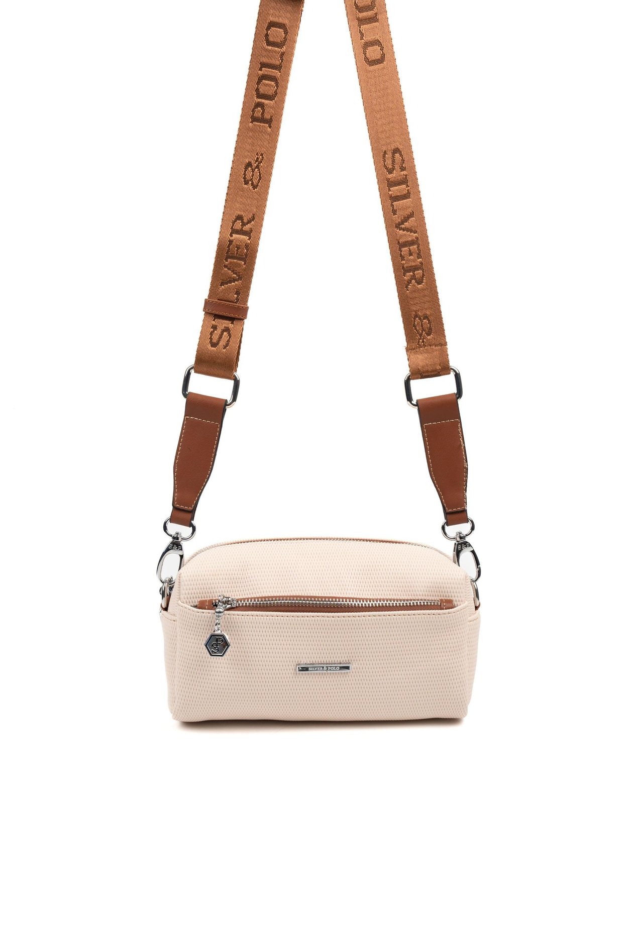 Silver & Polo Bej - Taba SP1142 Kadın Çapraz Çanta