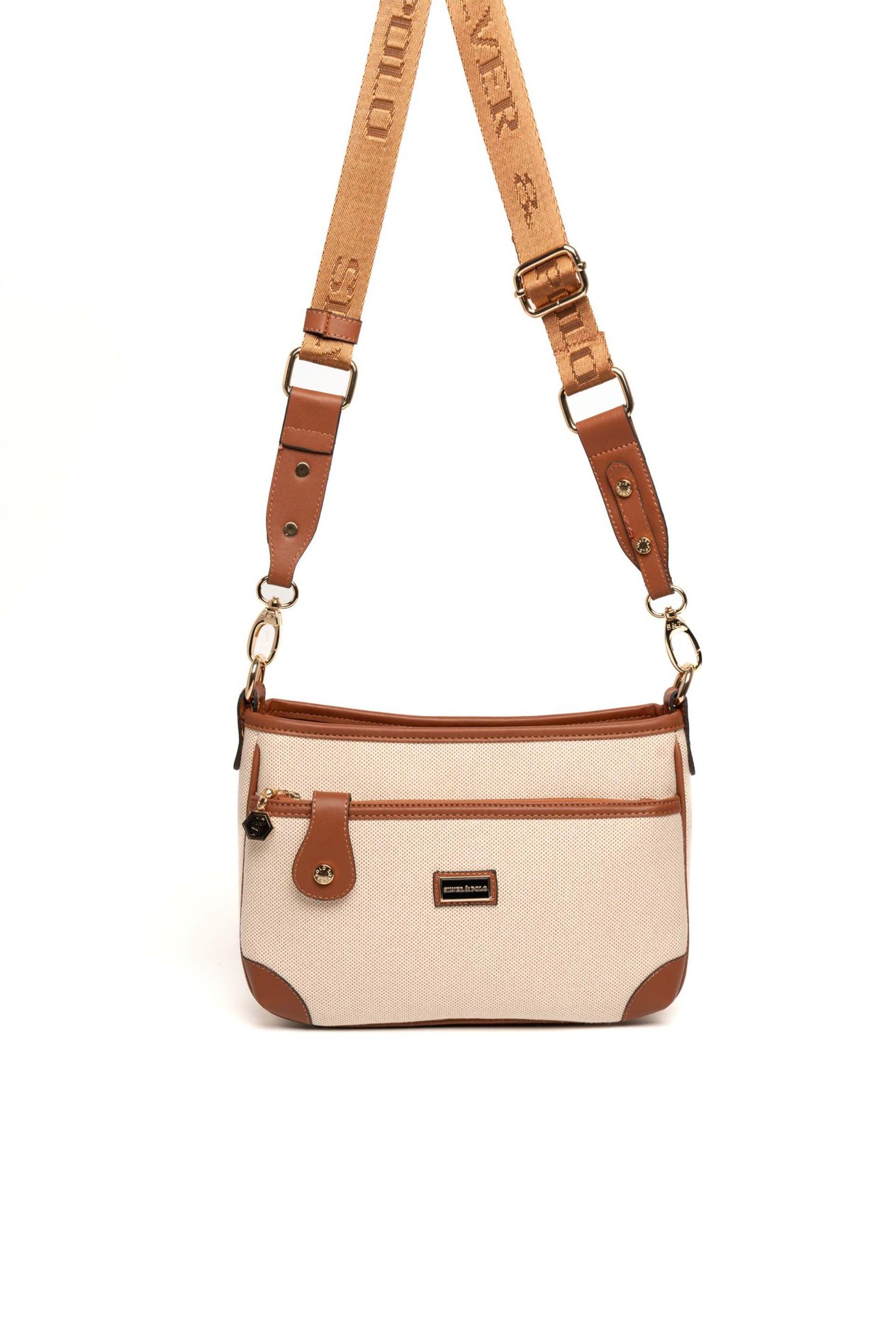 Silver & Polo Bej - Taba SP1160 Kadın Çapraz Çanta