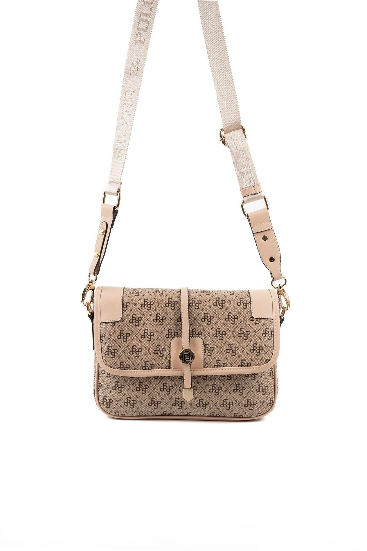 Silver & Polo Koyu Bej - Ten SP1182 Kadın Çapraz Çanta