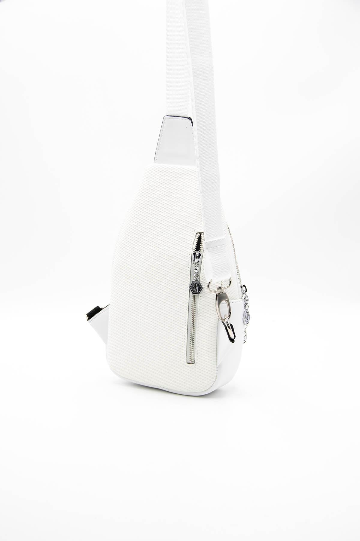 Kadın Bel Çantası Beyaz - Beyaz SP959 Silver & Polo