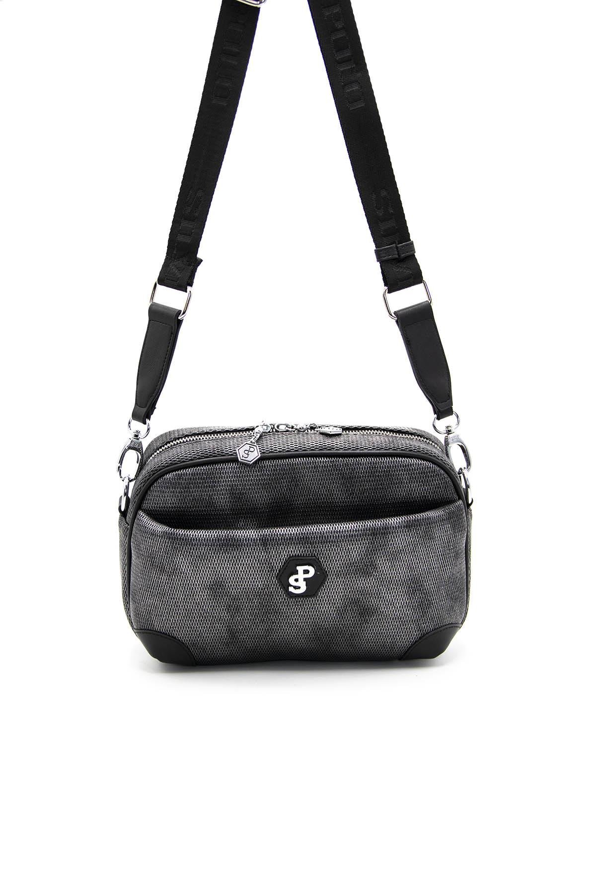 Silver & Polo M.gümüş - Siyah SP1094 Kadın Çapraz Çanta