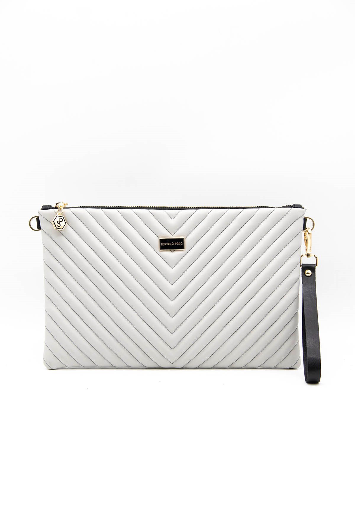 Silver Polo A.gri Tek Bölmeli Kadın Portföy & Clutch SP1034