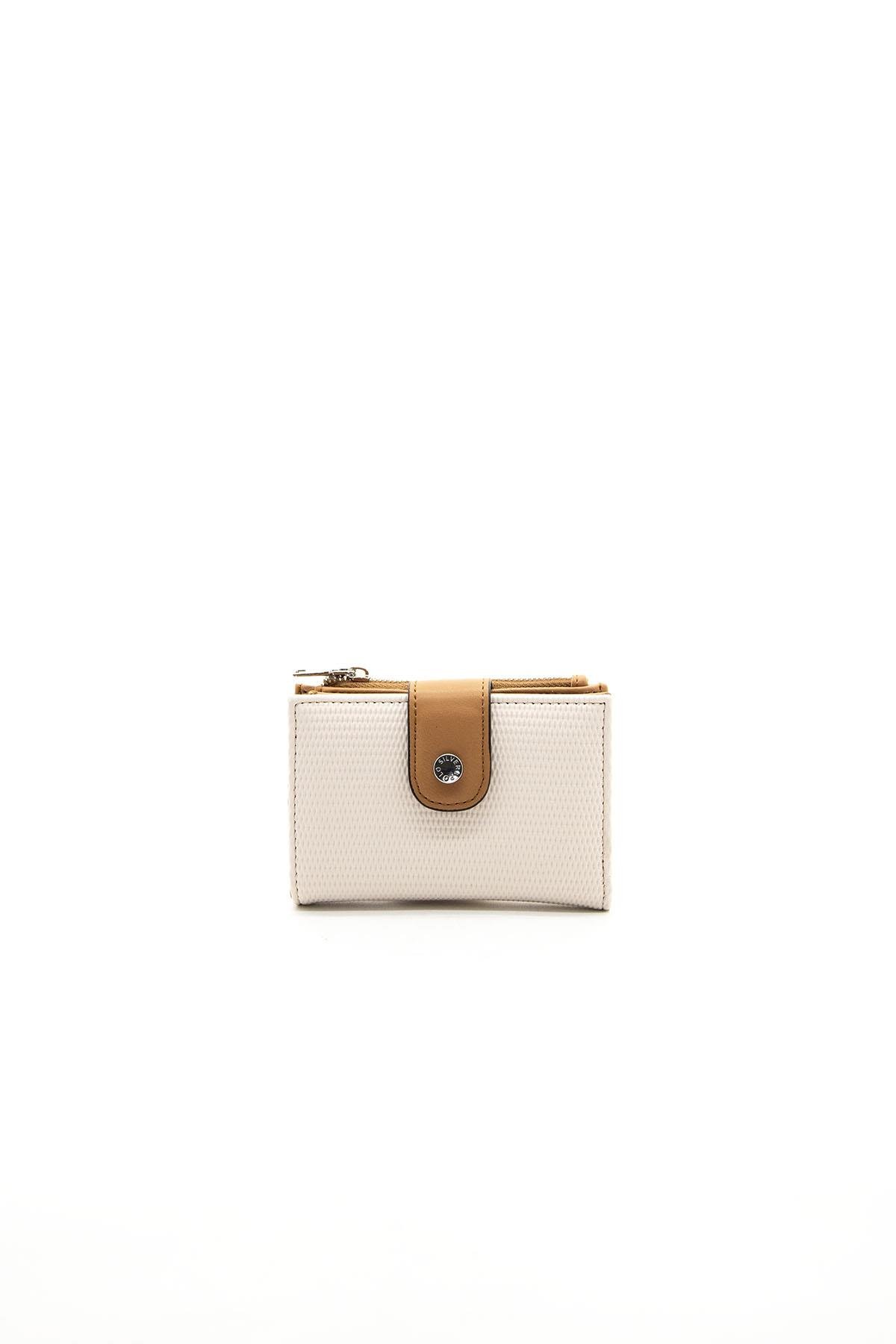 Silver & Polo Bej - A.Taba SP1107 Kadın Cüzdan & Kartlık