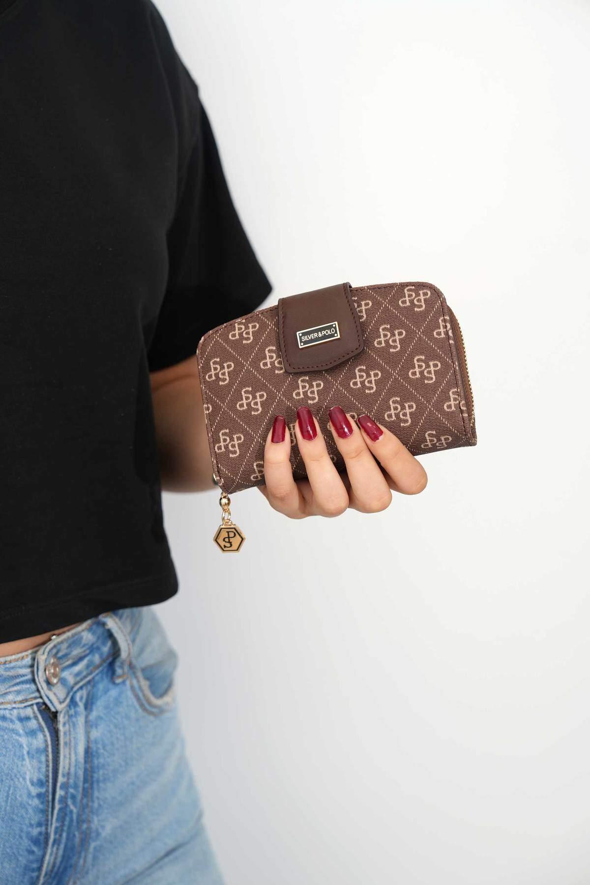Silver & Polo Kahve SP874 Kadın Cüzdan & Kartlık