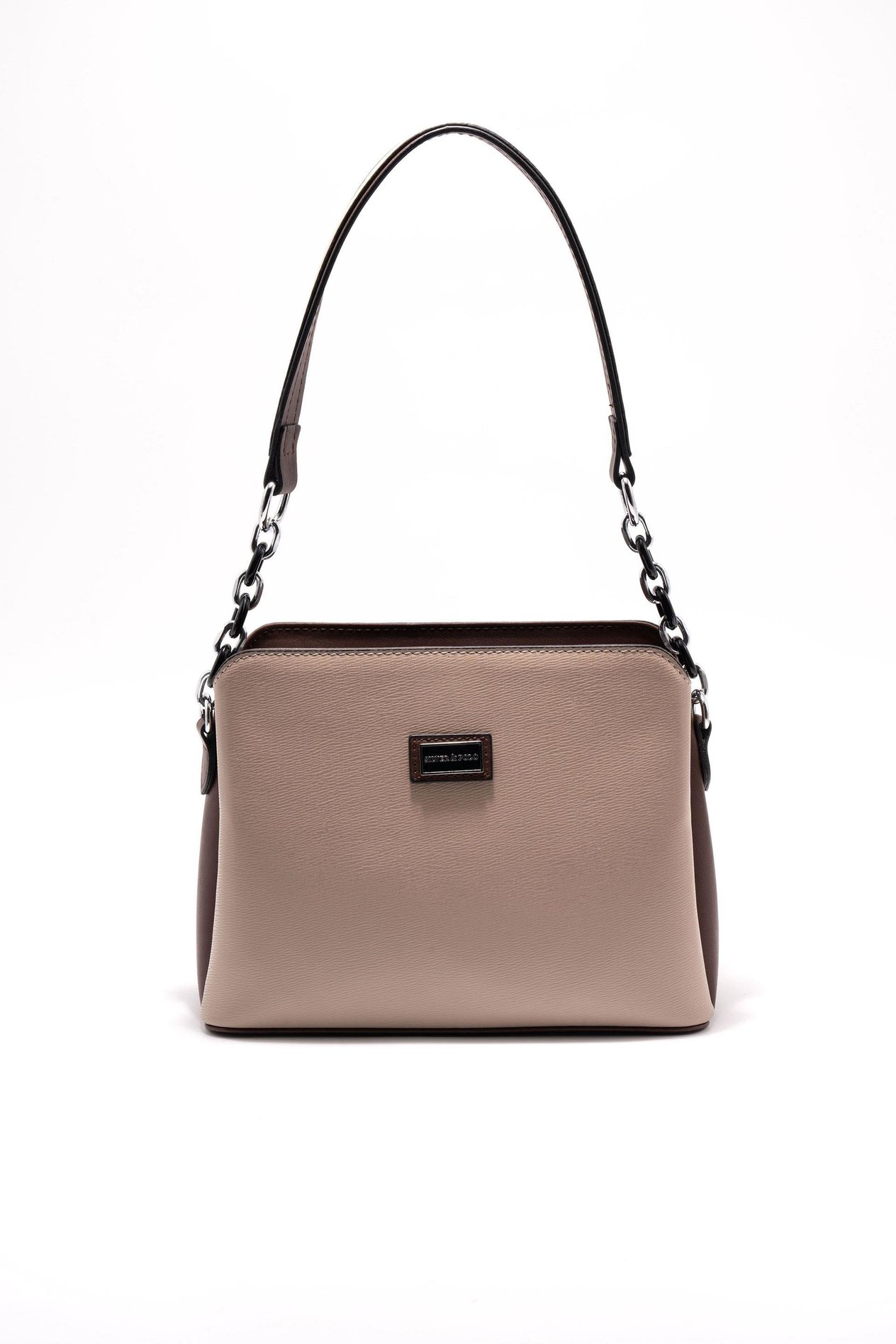 Silver & Polo Koyu Bej - Kahve SP937 Kadın Omuz Çantası