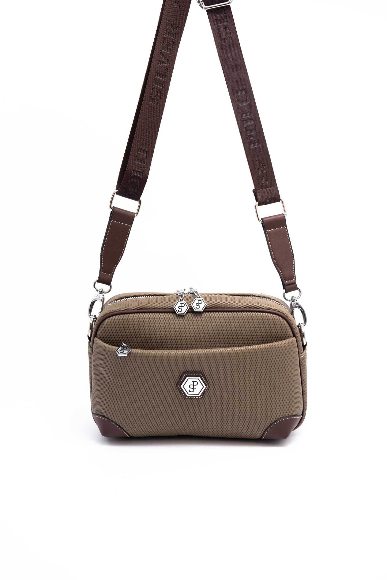 Silver & Polo L.Haki - Kahve SP1094 Kadın Çapraz Çanta
