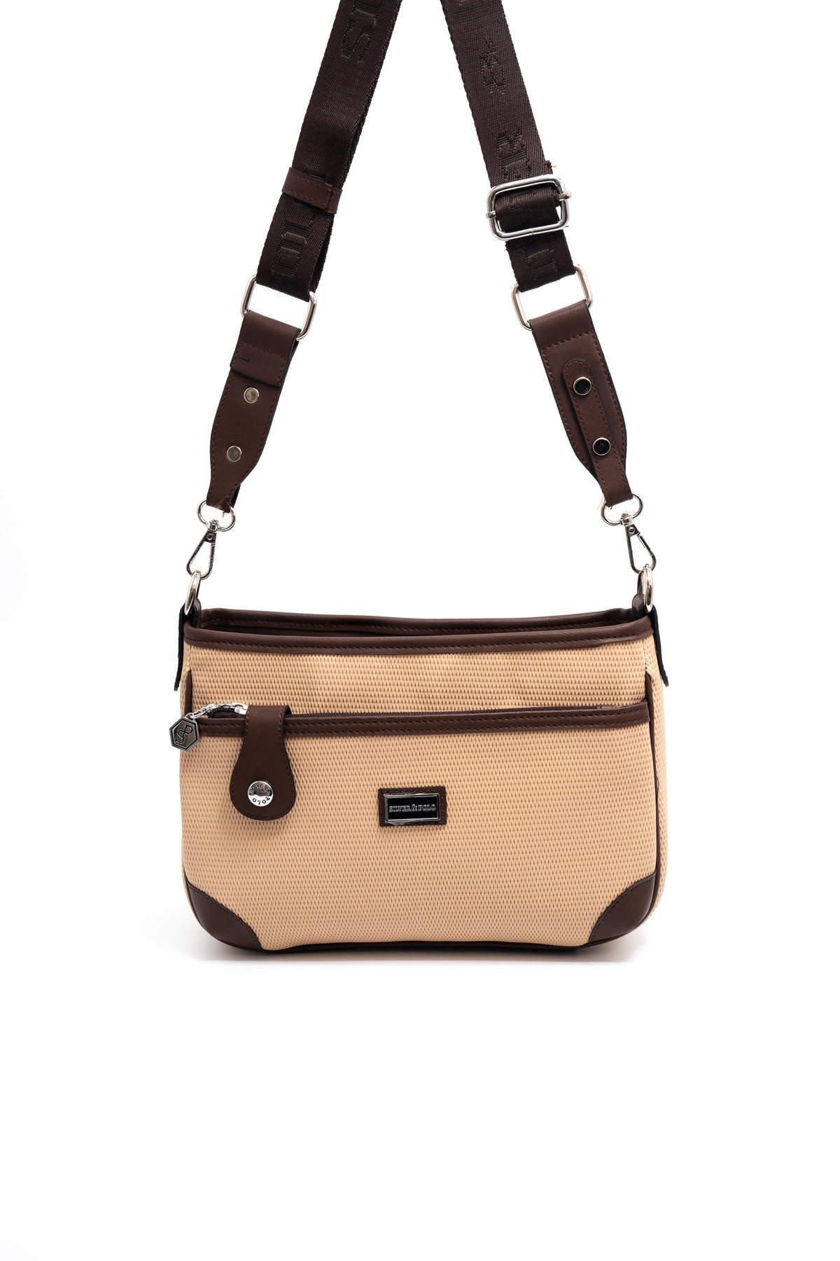 Silver & Polo Nut - Kahve SP1160 Kadın Çapraz Çanta