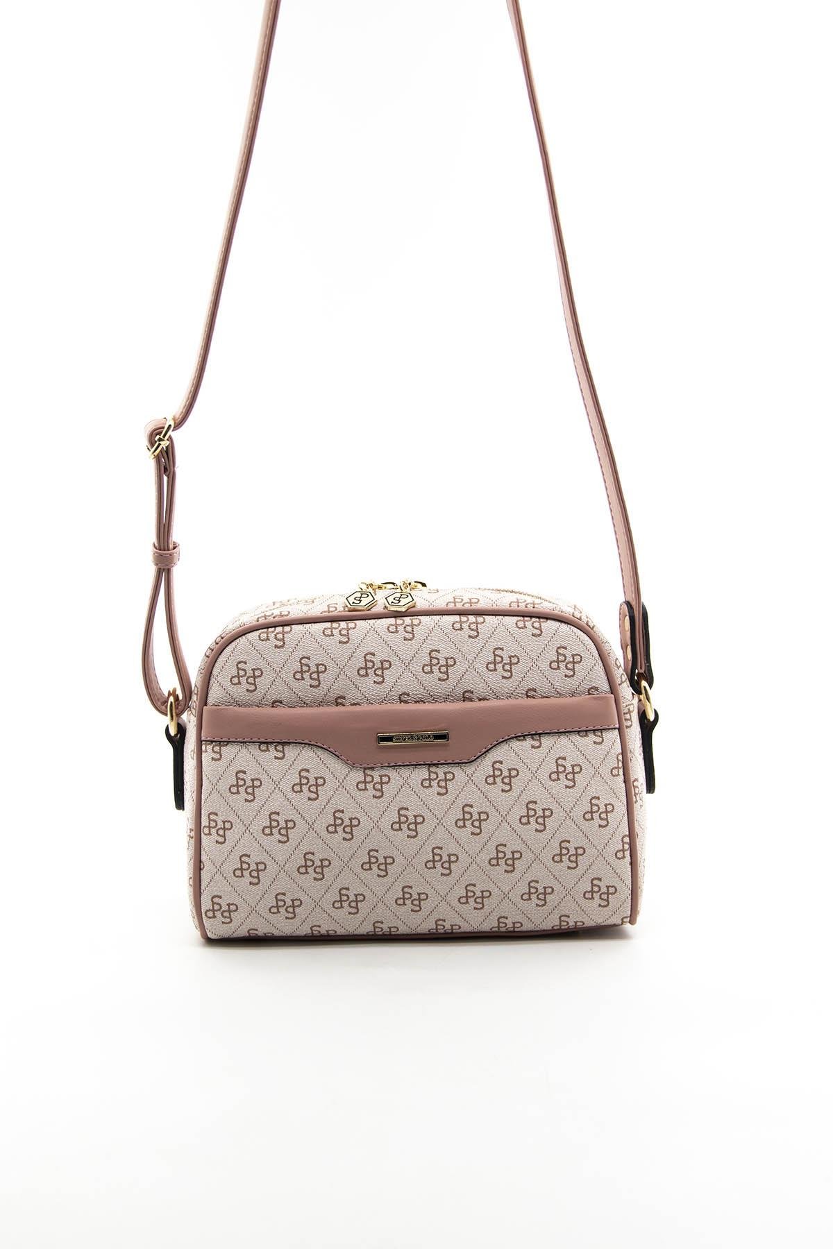 Silver & Polo Pembe - Somon SP1093 Kadın Çapraz Çanta