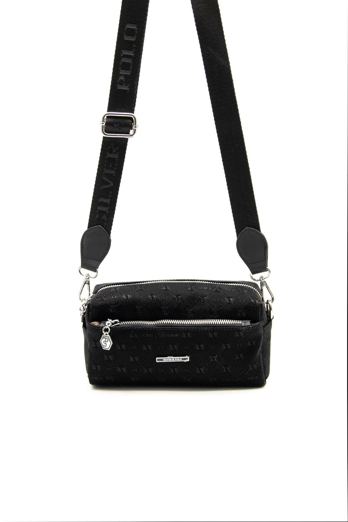 Silver & Polo Siyah - Siyah SP1142 Kadın Çapraz Çanta