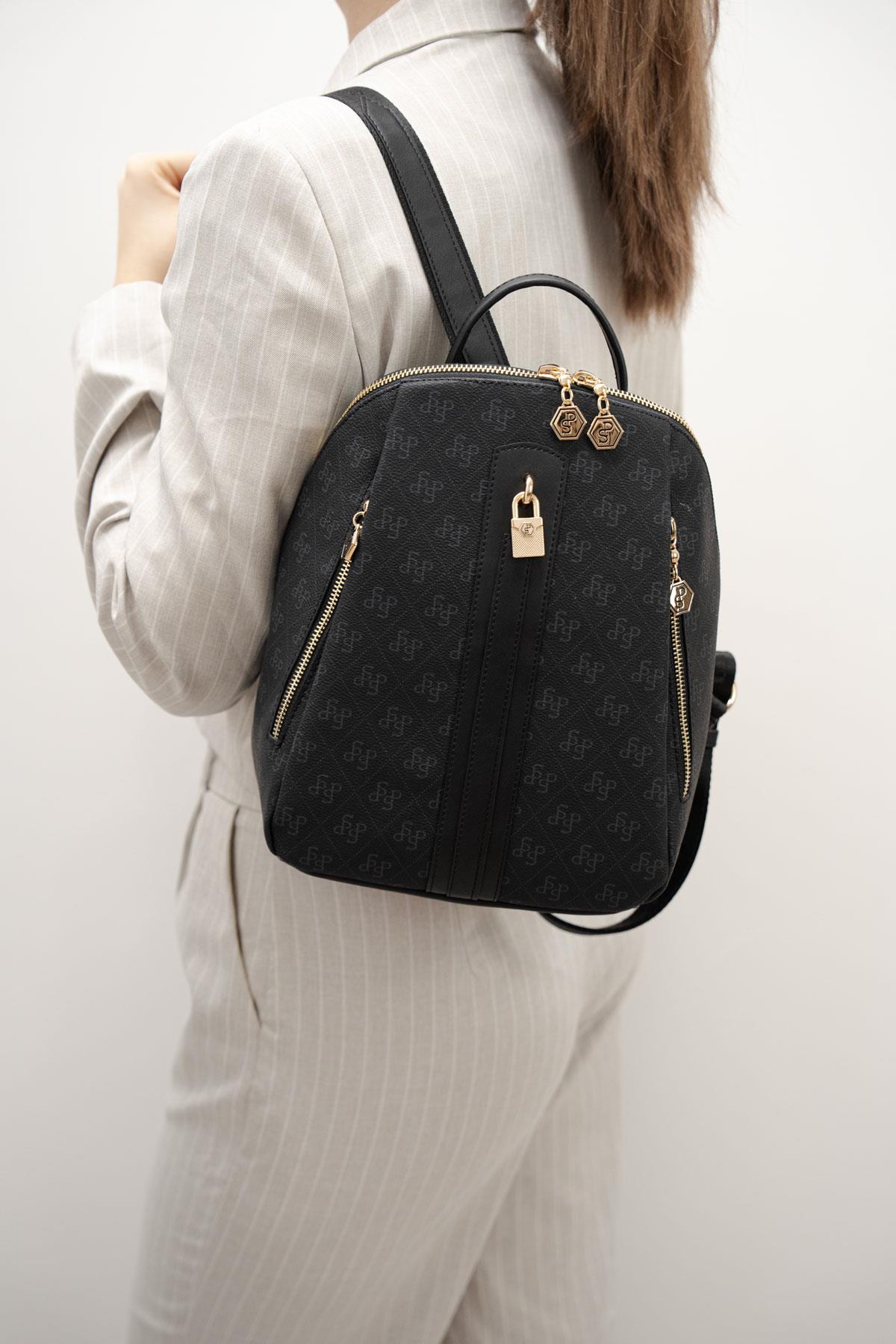 Silver & Polo Siyah SP1123 Kadın Sırt Çantası