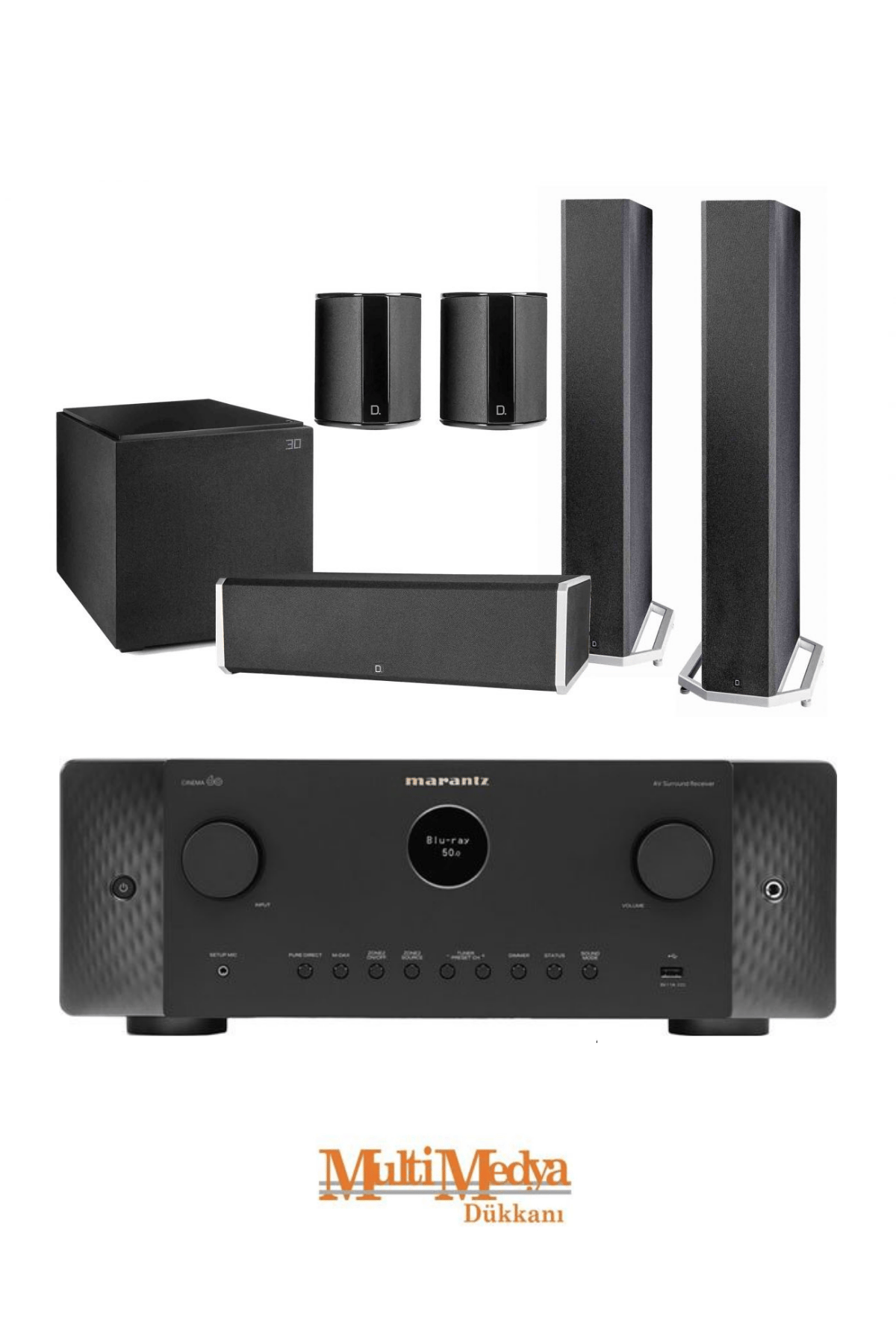 Definitive BP9040 | SR9040 | CS9040 | DN8 | Marantz Cinema 60 5.1 Hi-fi Sistem