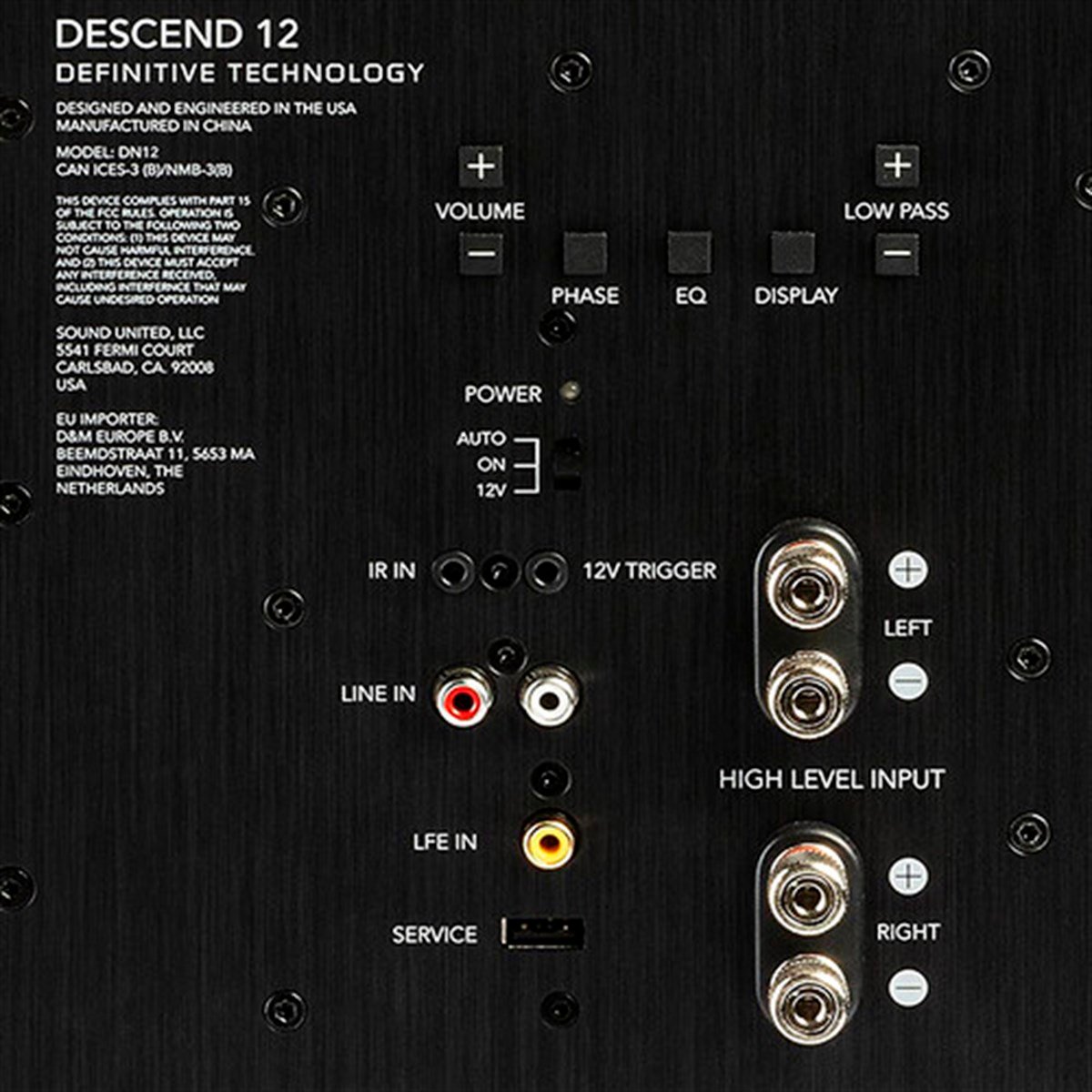 Definitive Technology Descend DN12 Subwoofer Siyah
