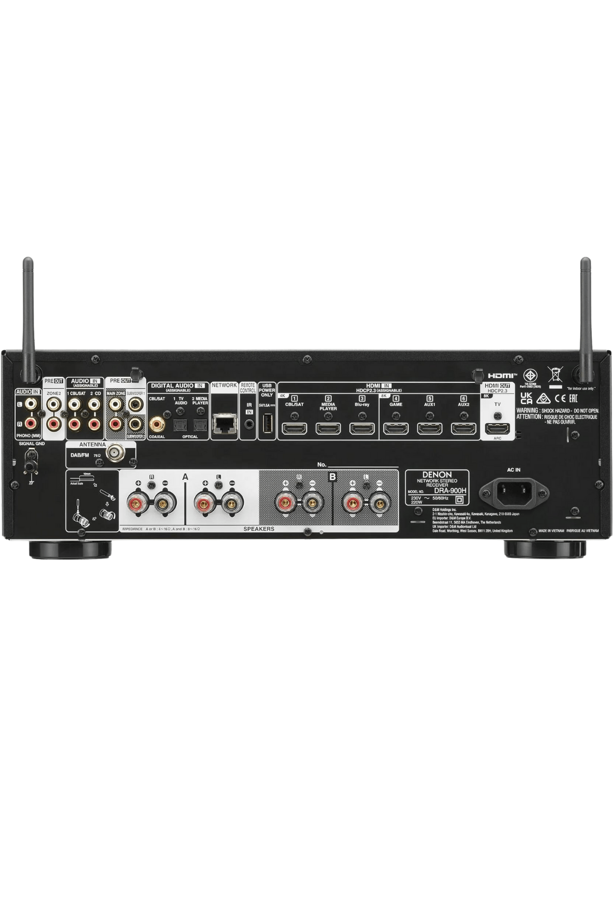Denon DRA-900H Gümüş 2-Kanal Network A/V Receiver