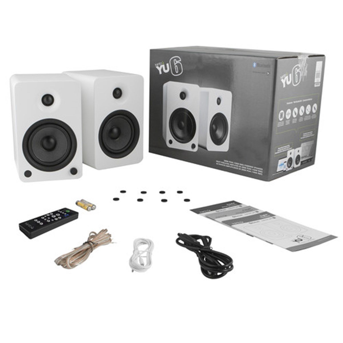 Kanto Audio YU6 Mat Beyaz Bluetooth Aktif Hoparlör