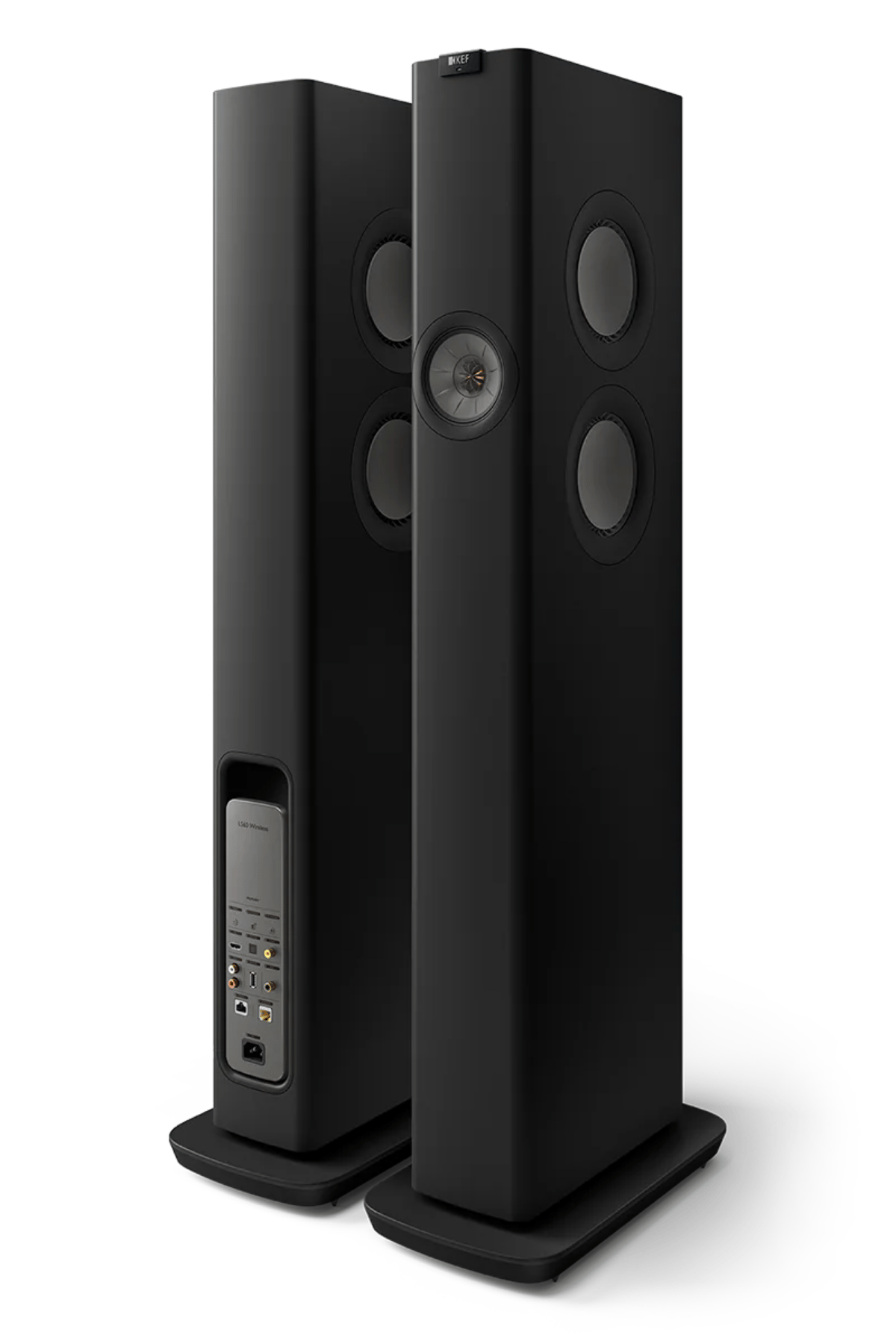 Kef LS60 Wireless Aktif Kule Hoparlör Karbon Siyah