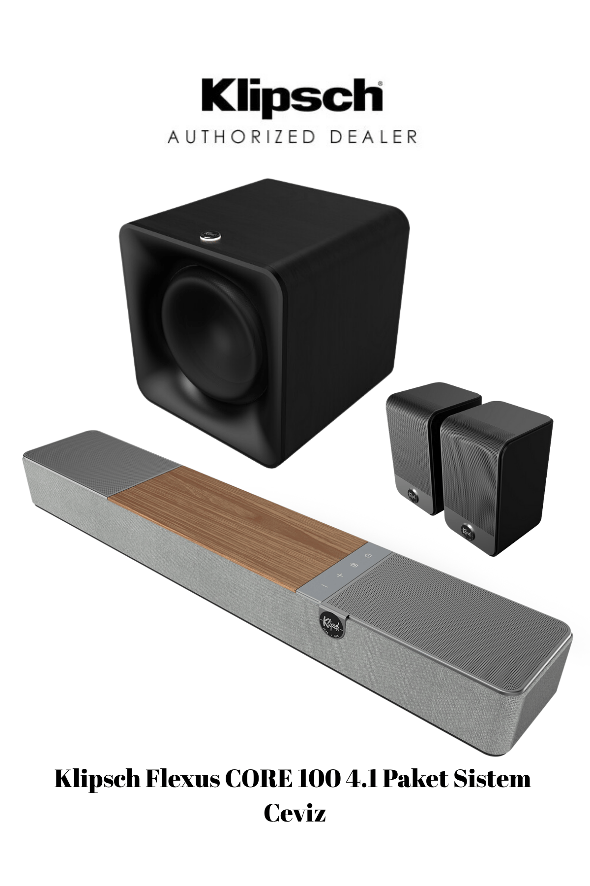 Klipsch Flexus CORE 100 4.1 Paket Sistem Ceviz