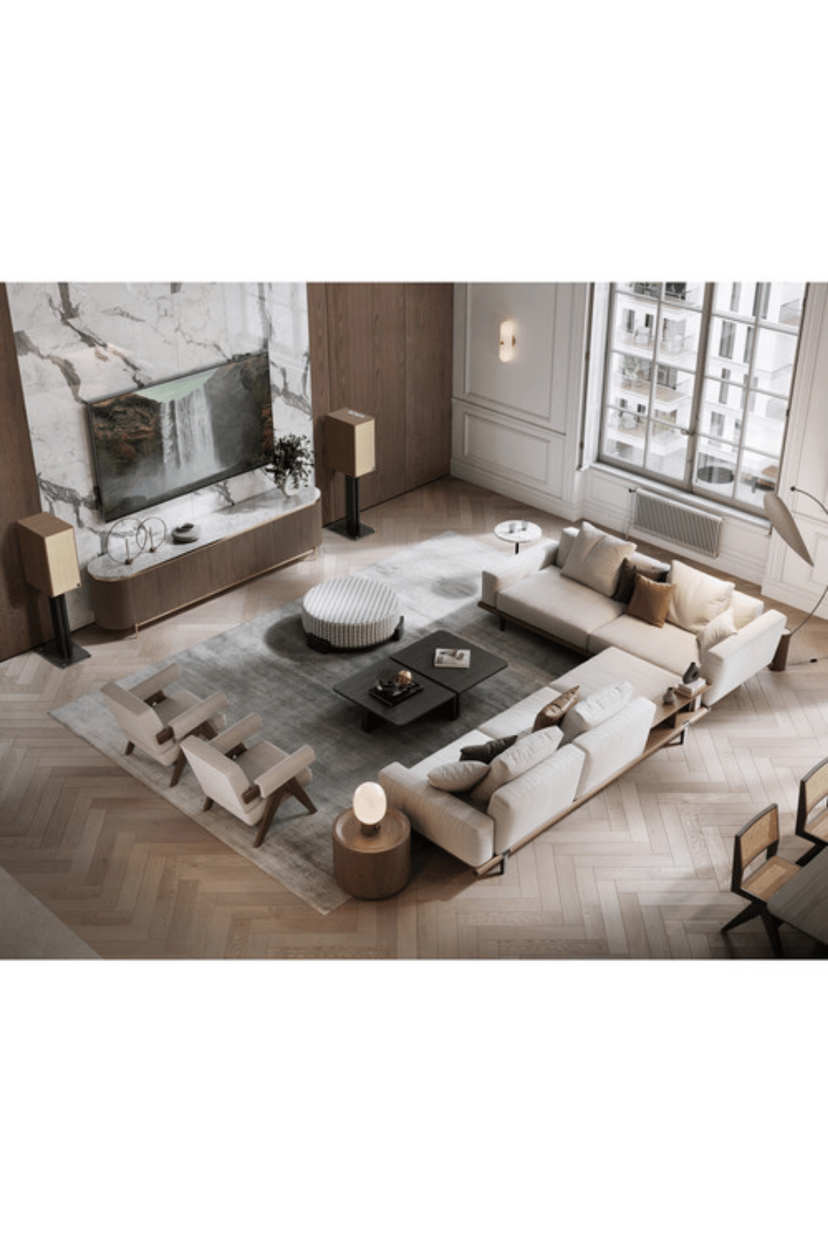 Klipsch The Nines Ceviz Aktif Kablosuz Raf Tipi Hoparlör