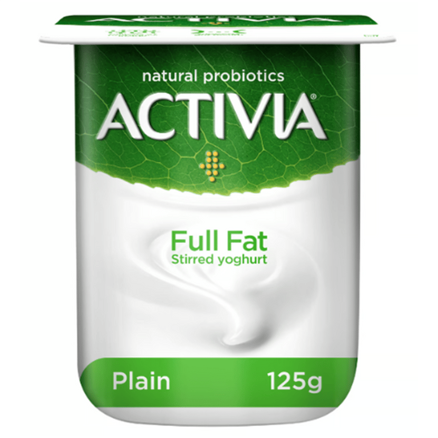 Activia Full Fat Stirred Yoghurt Plain 125 gr