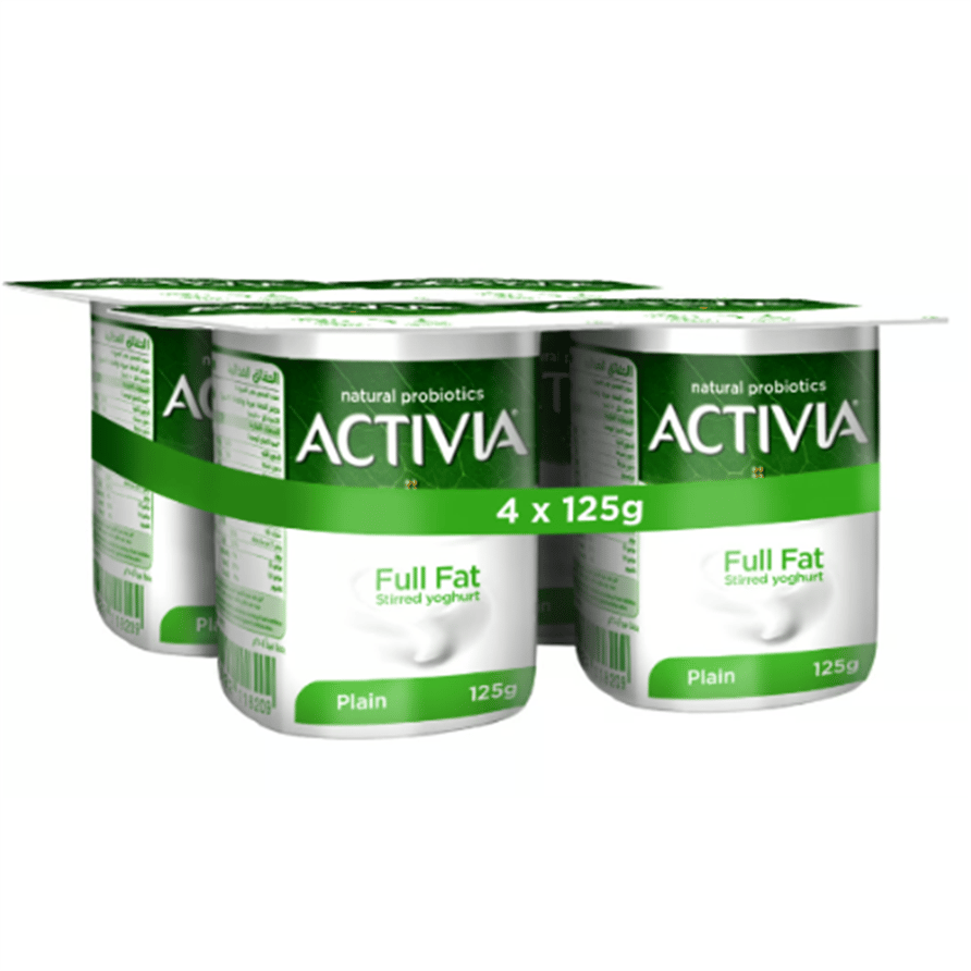 Activia Full Fat Stirred Yoghurt Plain 125 gr