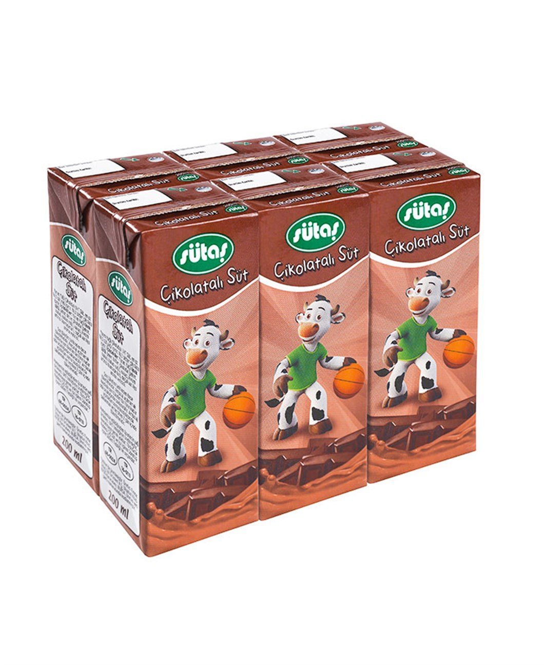 Chocolate Flavored UHT Milk -  6 Pieces x 200 ml