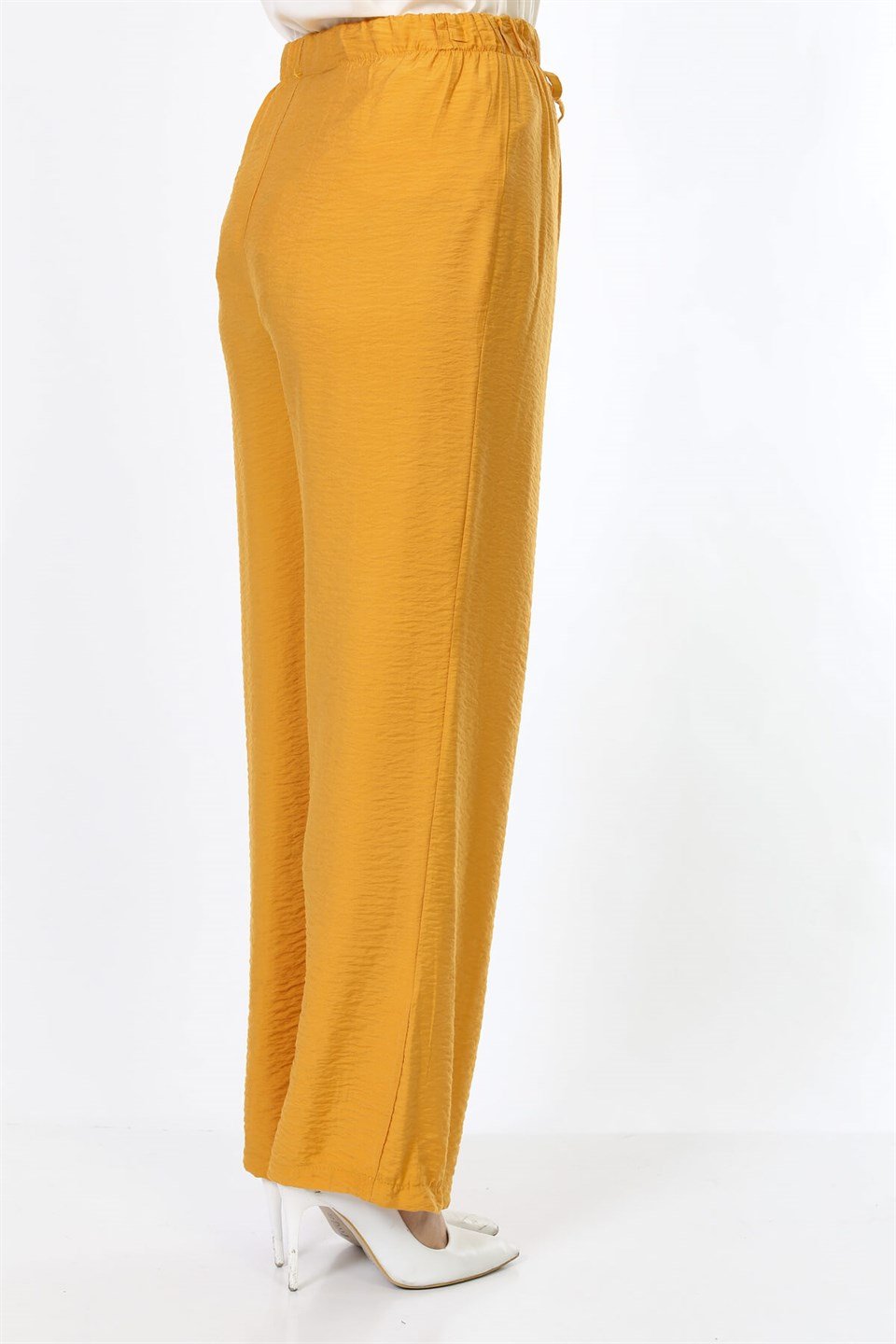 Bol Paça Tesettür Pantolon 5772 Hardal