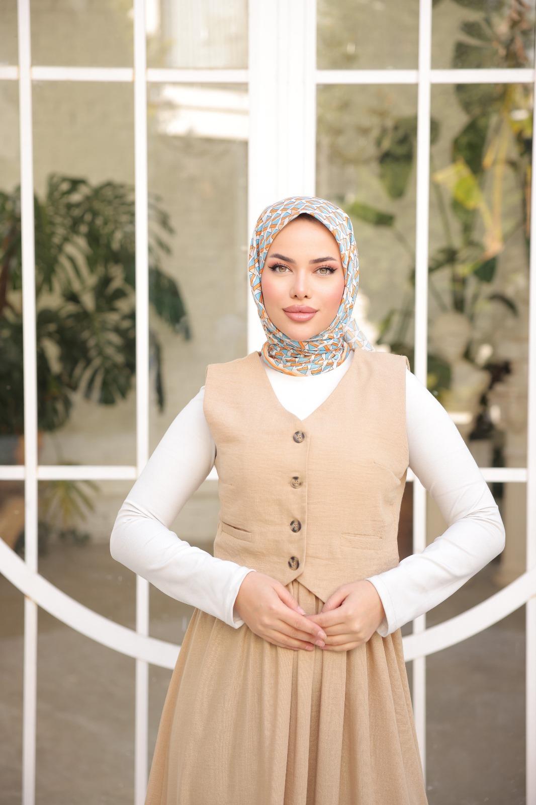 Yelek Etek İkili Kombin 2265 Bej