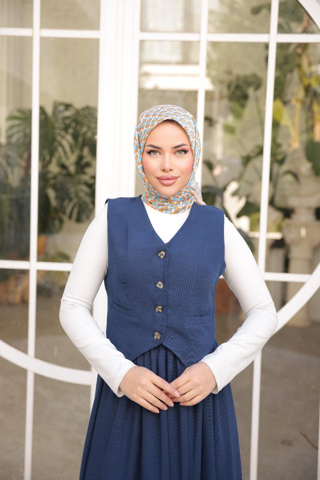 Yelek Etek İkili Kombin 2265 Lacivert
