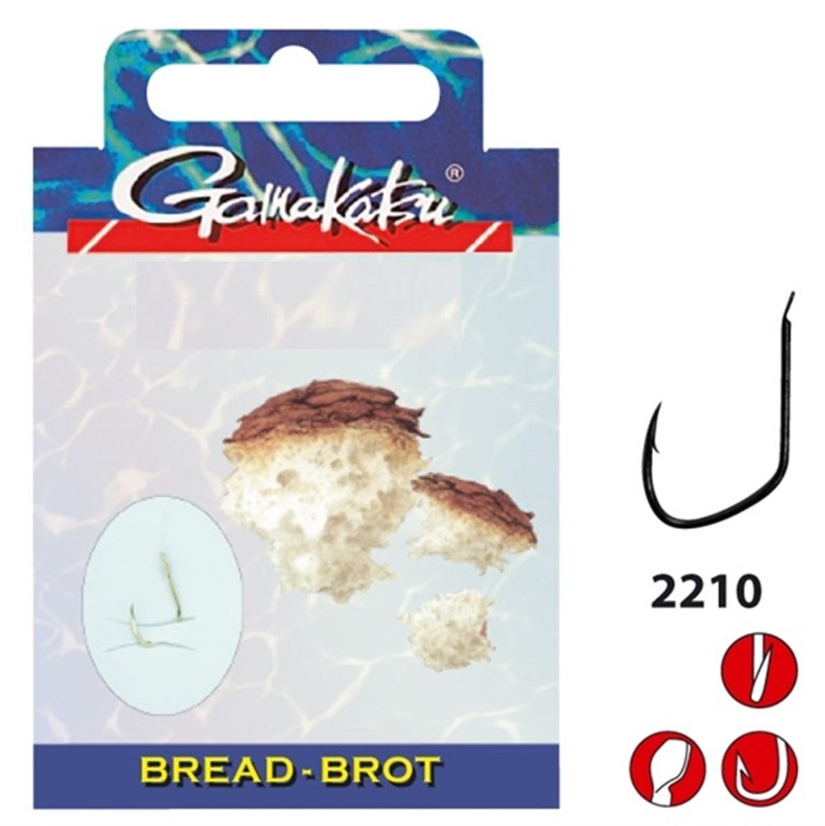 GAMAKATSU HOOK BKD-2210G BREAD 60 cm İğne No:10