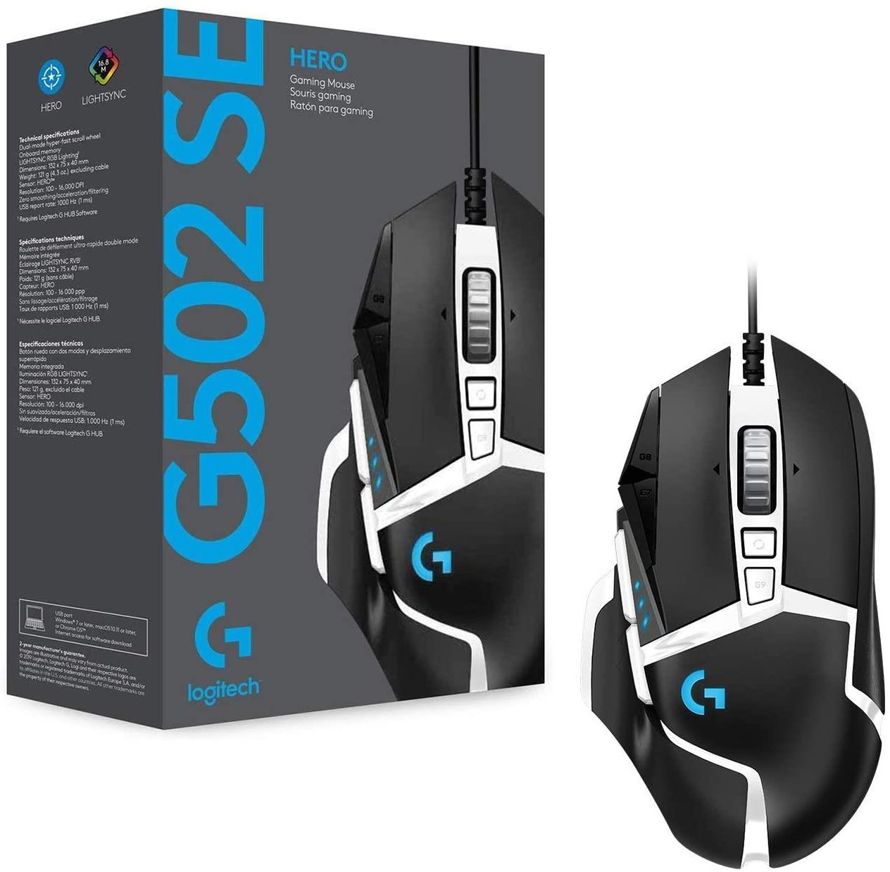 Logitech G502 HERO SE Kablolu Gaming Mouse