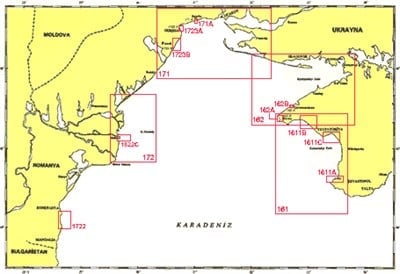 TR 1723 Harita: Ukrayna Limanları: Odessa, İllichivs'k