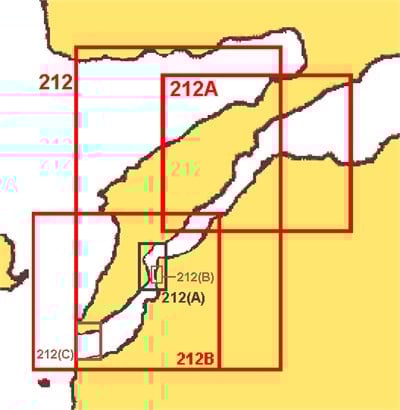 TR 212 A Harita: Çanakkale Boğazı Kuzeyi