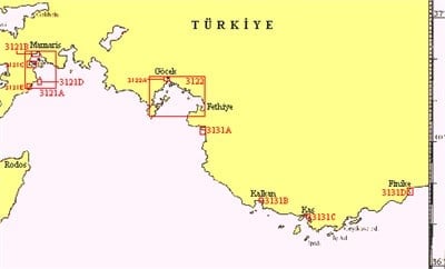 TR 3122 Harita: Fethiye Körfezi