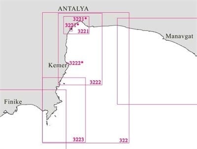 TR 322 Harita: Antalya Körfezi