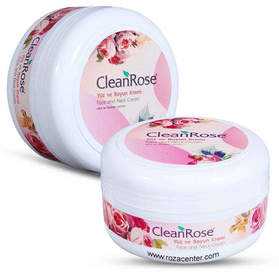 Canlandırıcı Yüz ve Boyun Bakım Gül Kremi 125 Ml -Cleanrose
