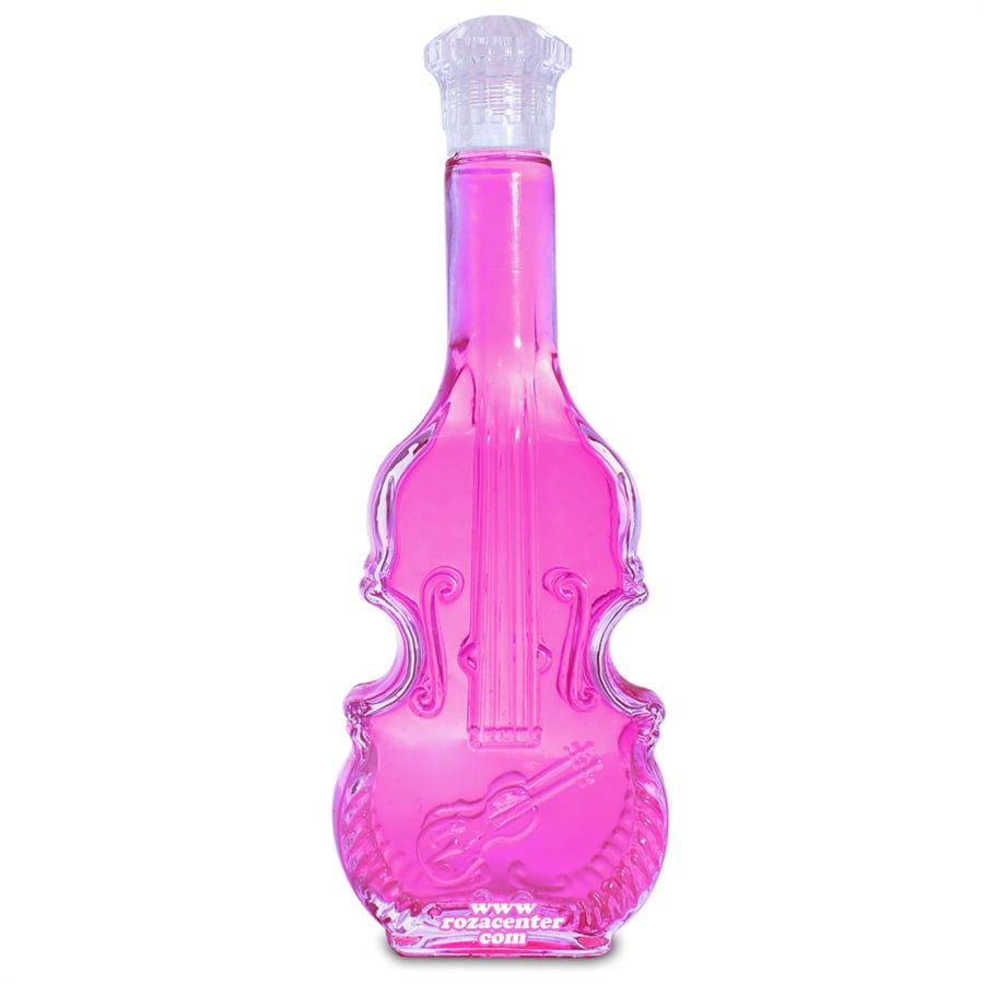 Gül Kolonya Gitar Şekil Cam Şişe 250 Ml -Rosecity Isparta