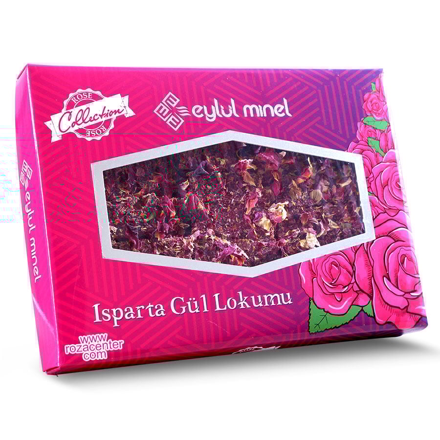 Kuru Gül Yapraklı Sade Gül Lokumu 250 Gr -Eylül Minel