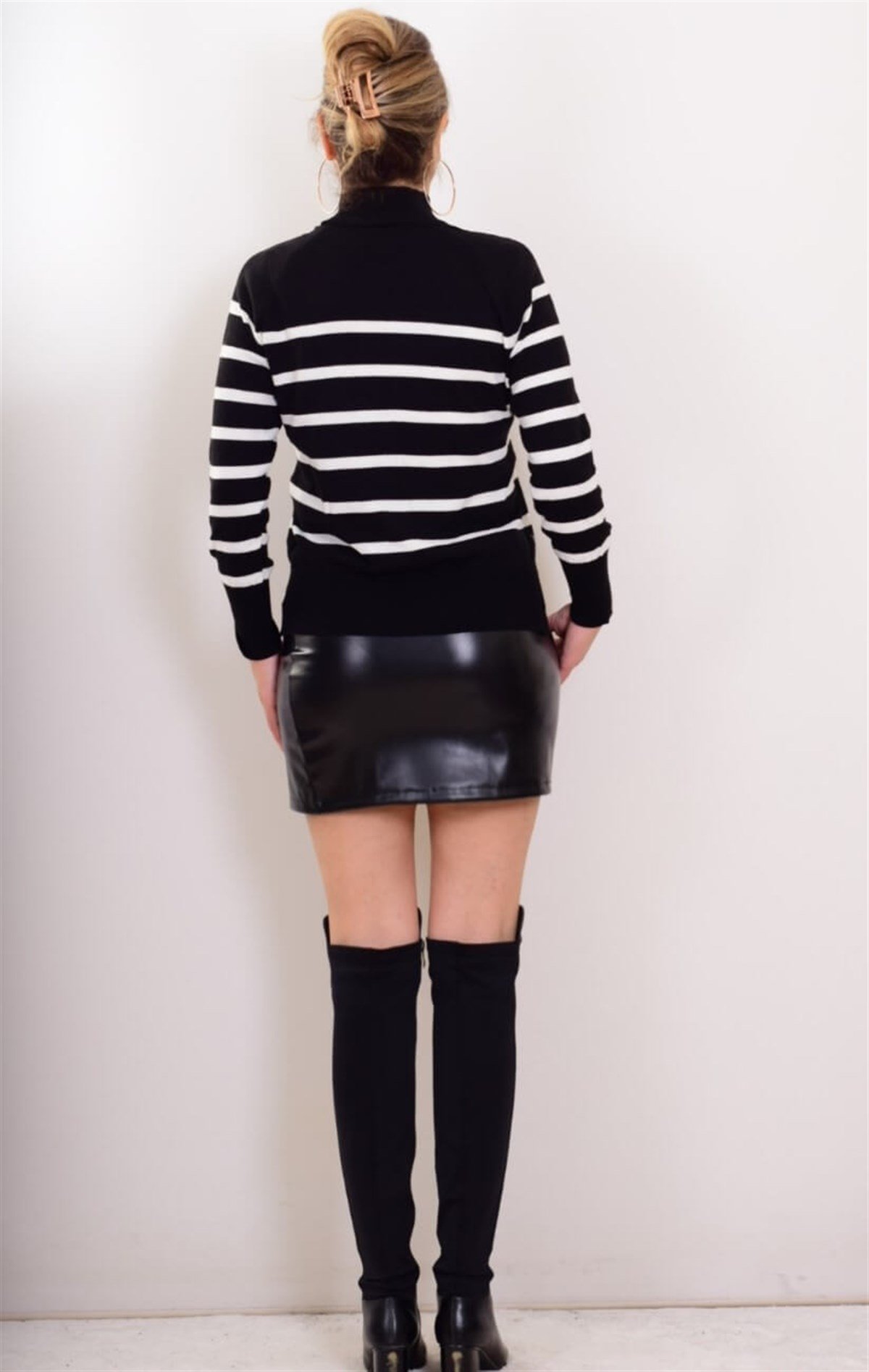 6982 Mini Deri Etek