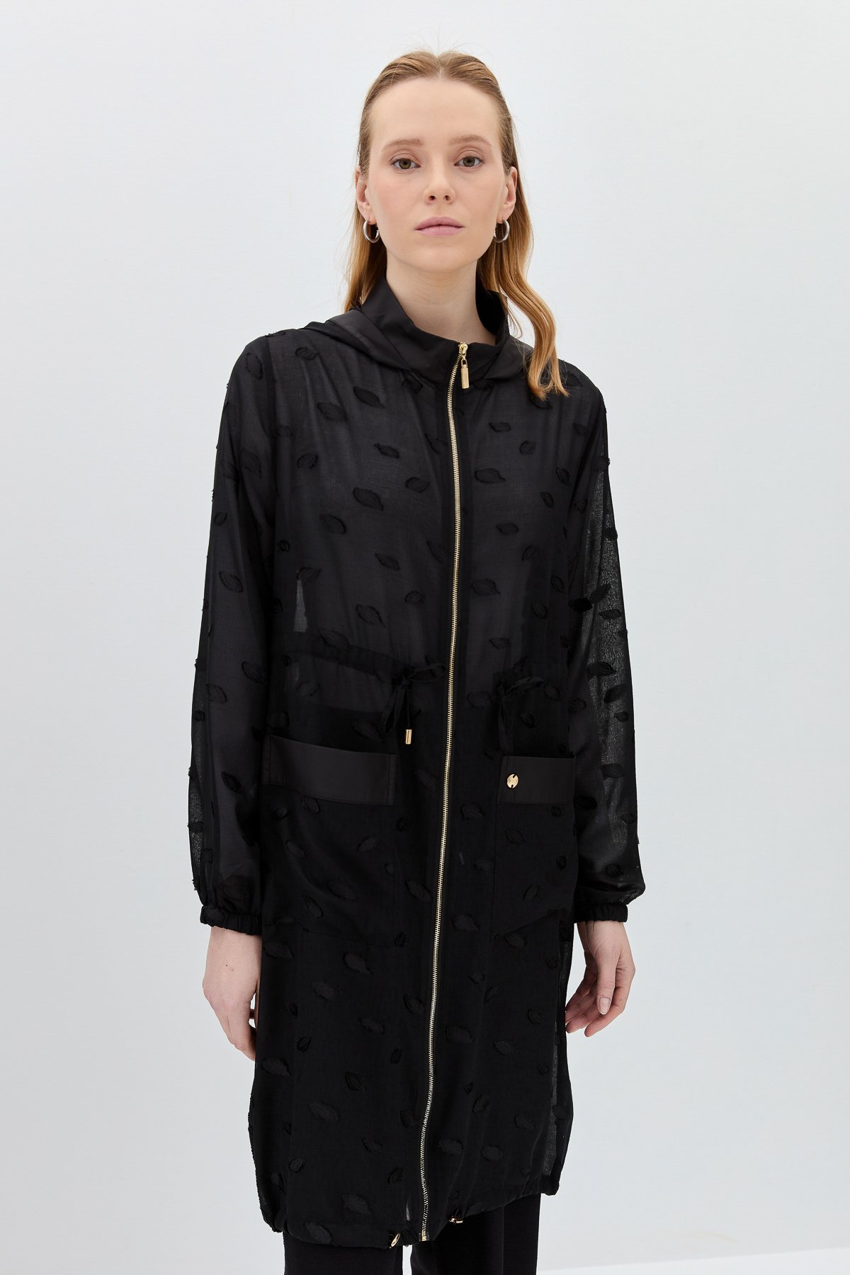 NİHAN Wear and Go Nihan Büzgü Detaylı Giy-Çık  Siyah_modest