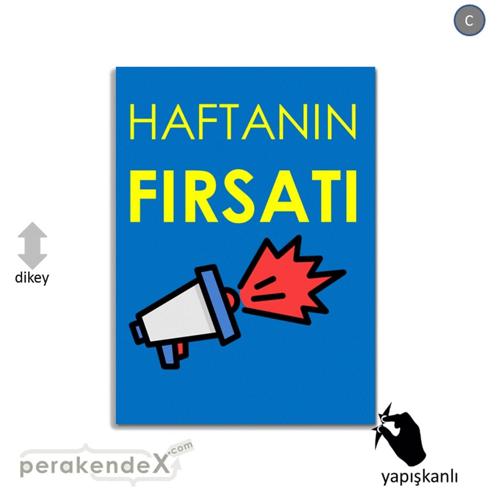 Haftanın Fırsatı VİTRİN - CAM FOLYO,  VİNİL -dikdörtgen,tek yön baskı