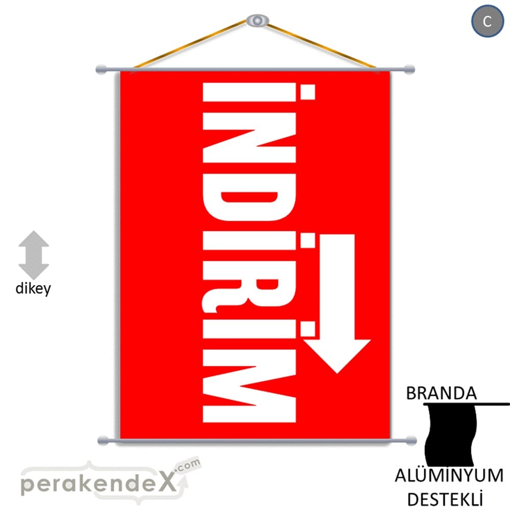 İndirim Dikey Vertical BRANDA POSTER,  AFİŞ -dikdörtgen,tek yön baskı