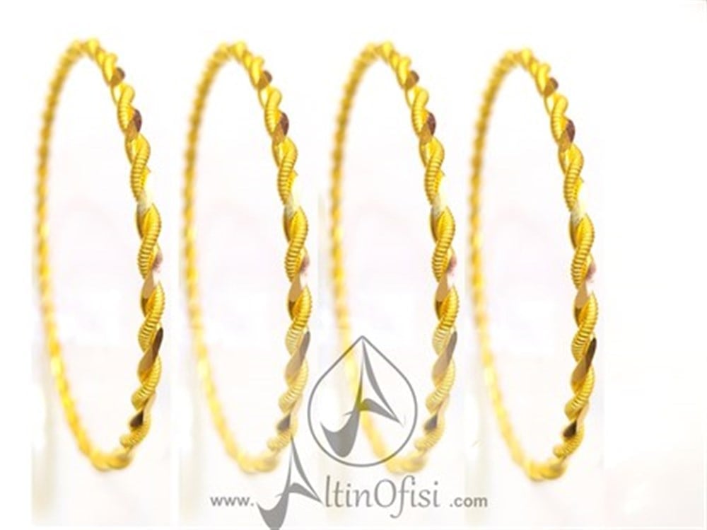 12,50gr Klavuz Burma Bilezik 22 Ayar Altın