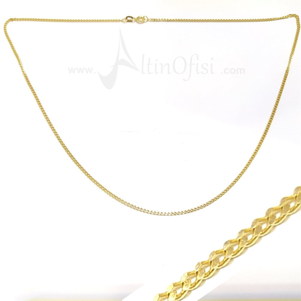 45cm Gurmet Zincir 14 Ayar Altın