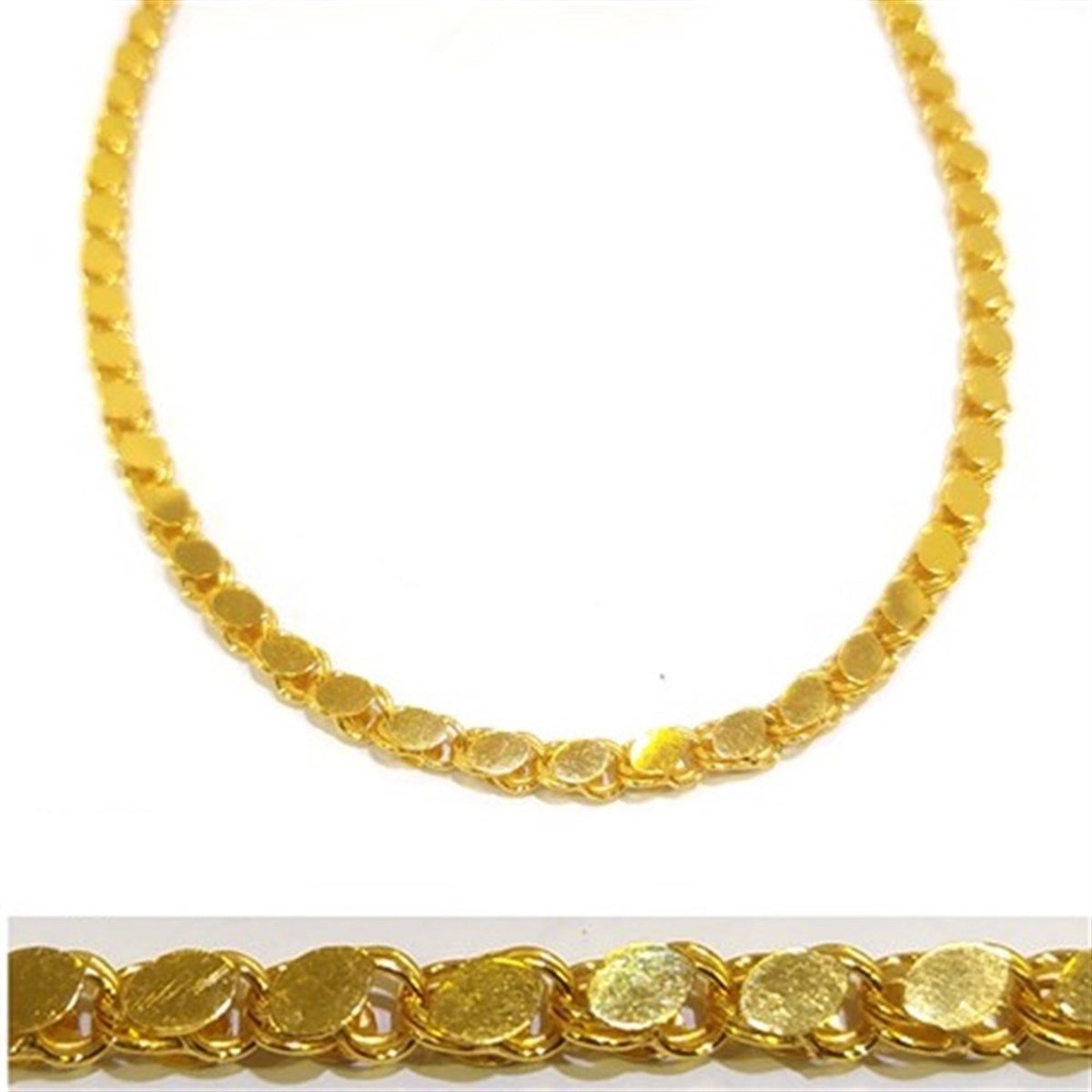 48cm Pullu Zincir 14 Ayar Altın